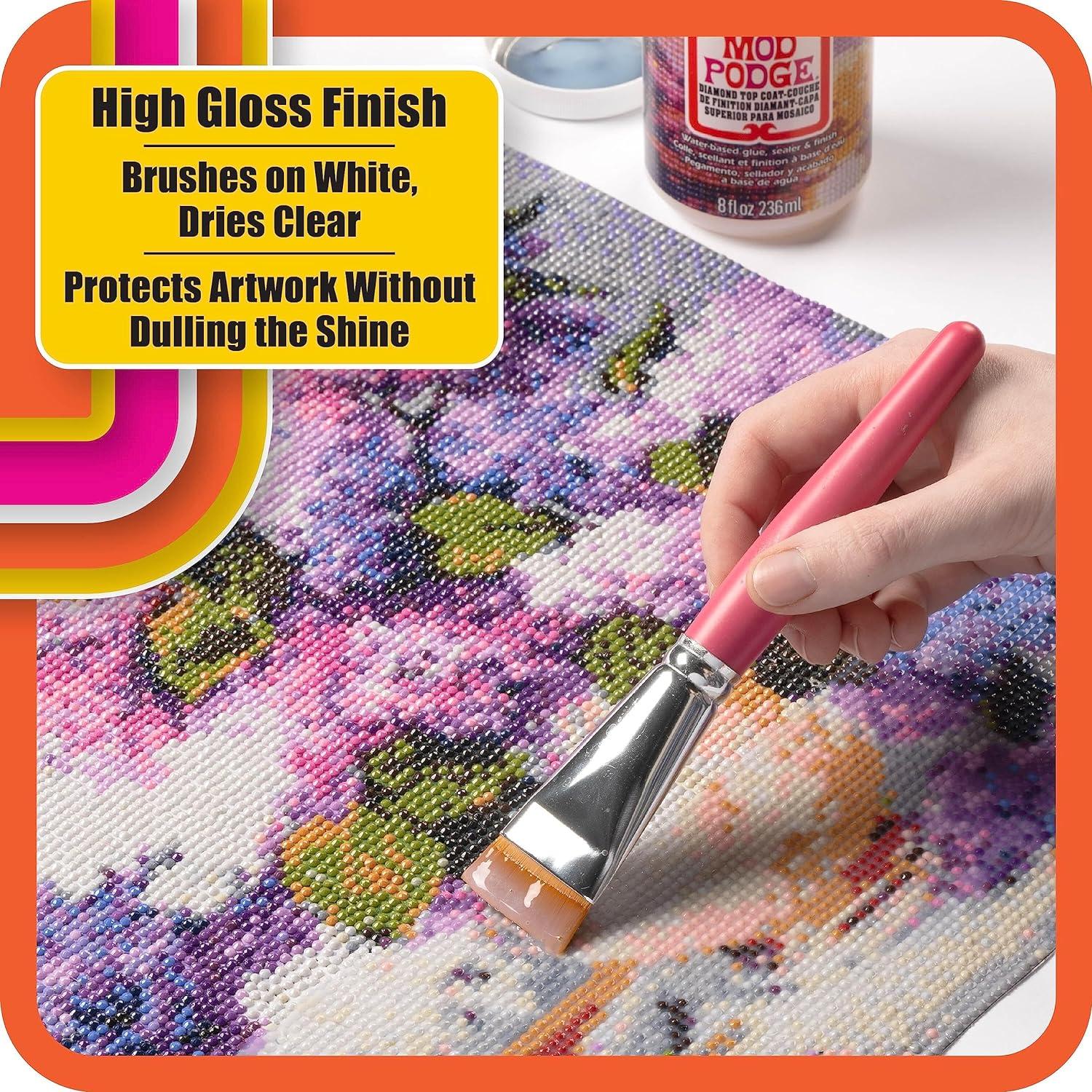 image:imageMod Podge Diamond Top Coat Premium AllinOne Glue Sealer and Finish Perfect for Preserving Diamond Puzzle Arts and Crafts Projects CS27590