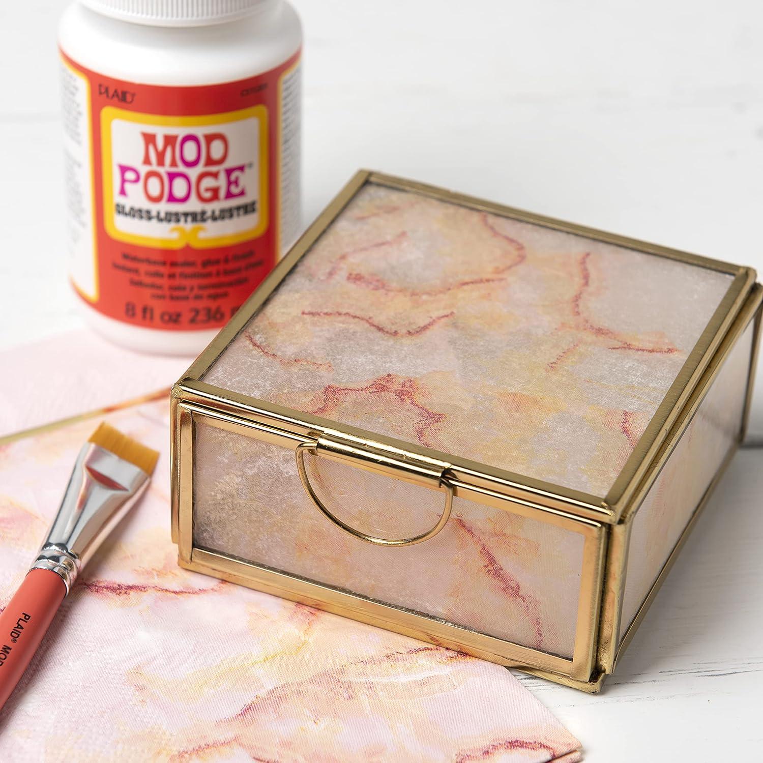 image:imageMod Podge Gloss Sealer Glue amp Finish AllinOne Craft Solution Quick Dry Easy Clean for Wood Paper Fabric amp More NonToxic Craft with Confidence Made in USA 64 oz Pack of 116 oz