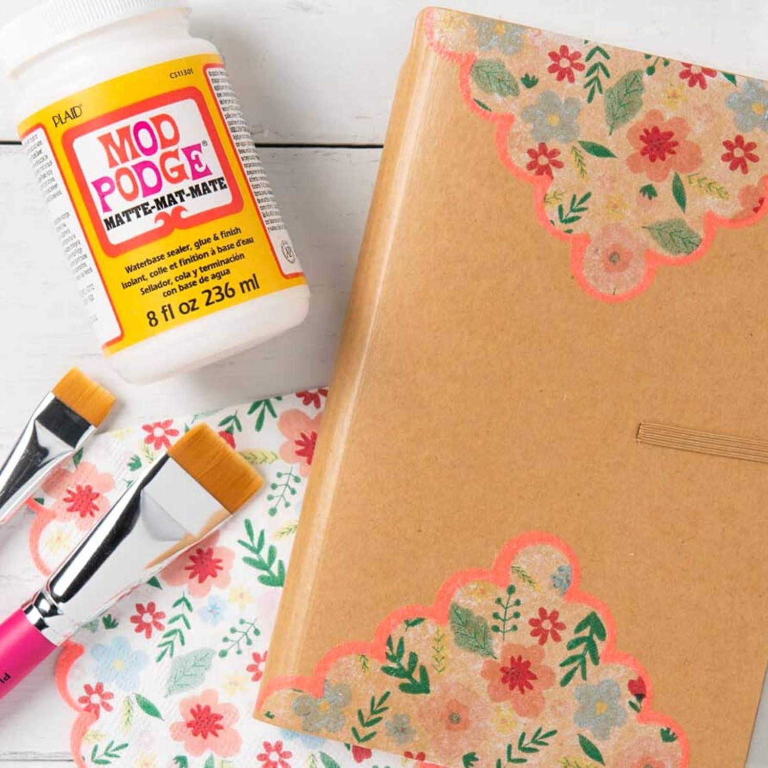 image:imageMod Podge Matte Sealer Glue amp Finish AllinOne Craft Solution Quick Dry Easy Clean for Wood Paper Fabric amp More NonToxic Craft with Confidence Made in USA 32 oz Pack of 164 fl oz