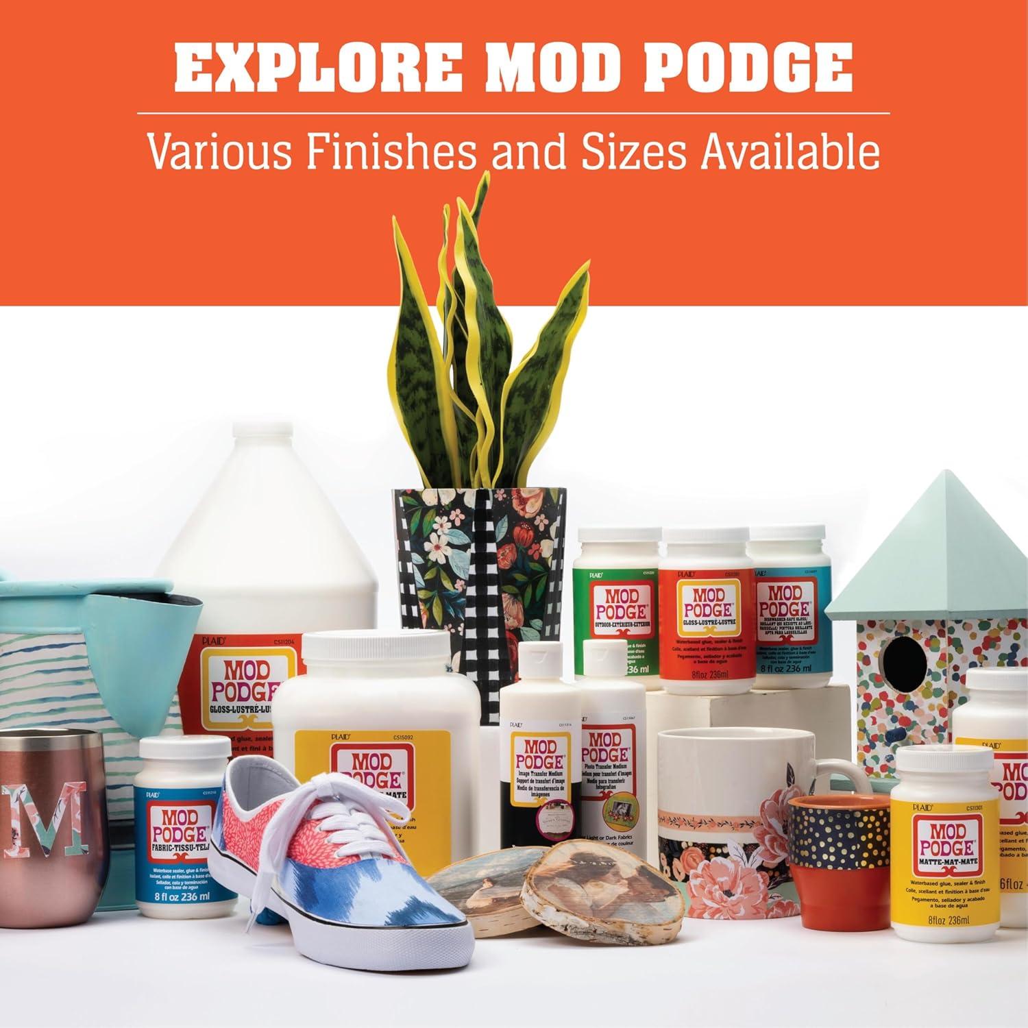 image:imageMod Podge Matte Sealer Glue amp Finish AllinOne Craft Solution Quick Dry Easy Clean for Wood Paper Fabric amp More NonToxic Craft with Confidence Made in USA 32 oz Pack of 1128 fl oz