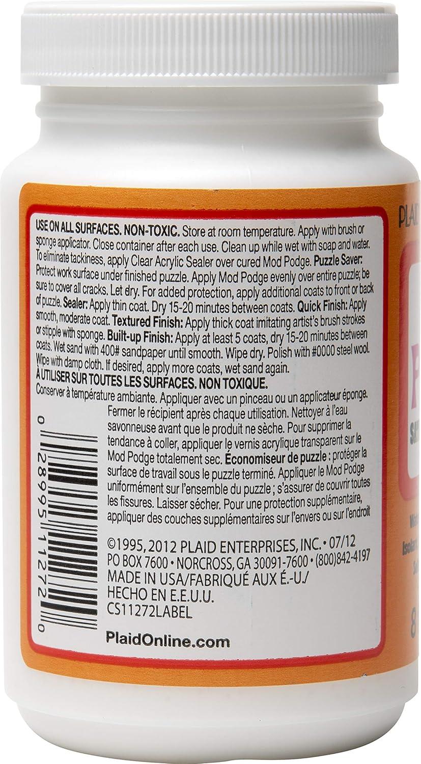 image:imageMod Podge PLCS11272 Water base Sealer Glue Satin Finish 8 oz Clear8 ounce Pack of 2
