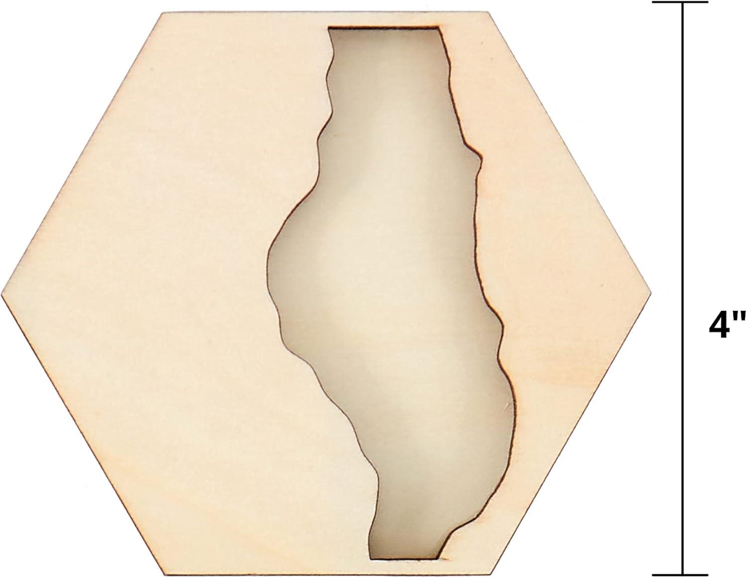 image:imageMod Podge Resin Wood Coaster River Set of 5 Resin Pouring Coaster Kit Pouring Surface for Epoxy Resin DIY Wood Pouring Craft Supplies for Resin Arts and Crafts 56934E