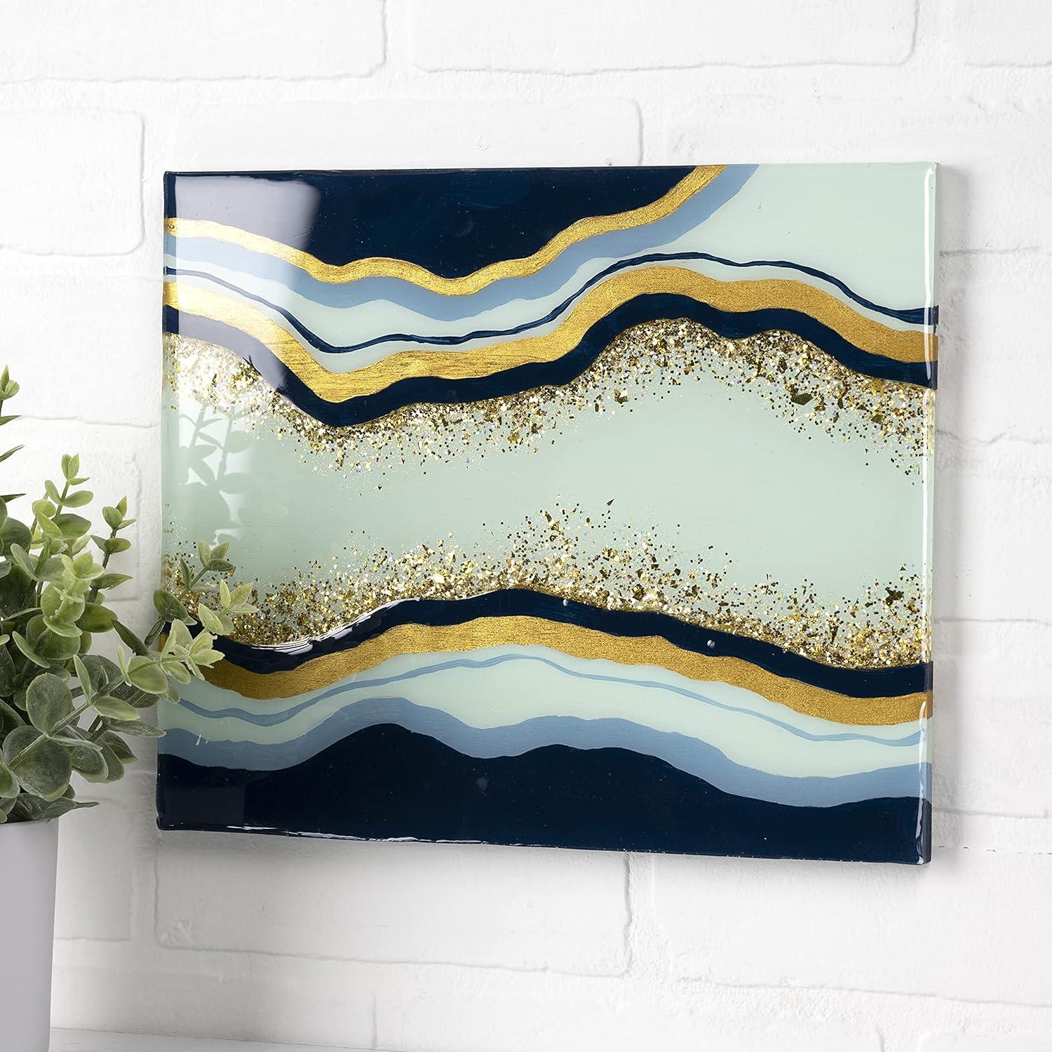 image:imageMod Podge Resin Wood Pouring Plaque River 12 x 12 Pouring Surface for Epoxy Resin DIY Wood Pouring Craft Supplies for Resin Arts and Crafts 56646E1 Count Pack of 2