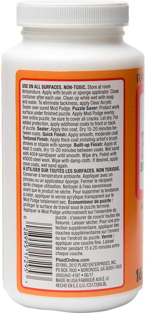 image:imageMod Podge Waterbase Sealer Glue and Finish Satin 16 Ounce