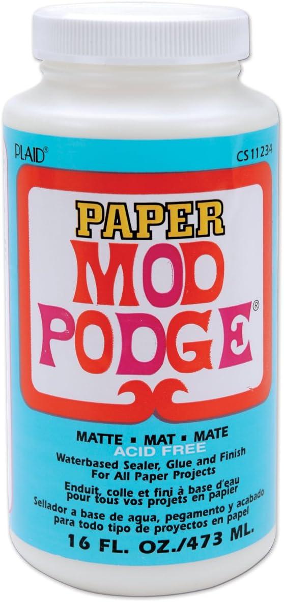 image:imageMod Podge Waterbase Sealer Glue and Finish for Paper 8Ounce CS11238 Gloss FinishMatte