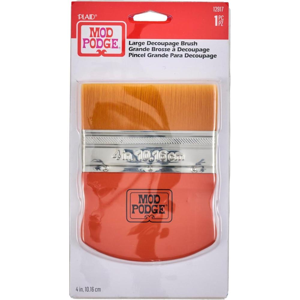image:imageMod Podge Brush Applicator 4Inch 12917 Gold Taklon 1 Pack