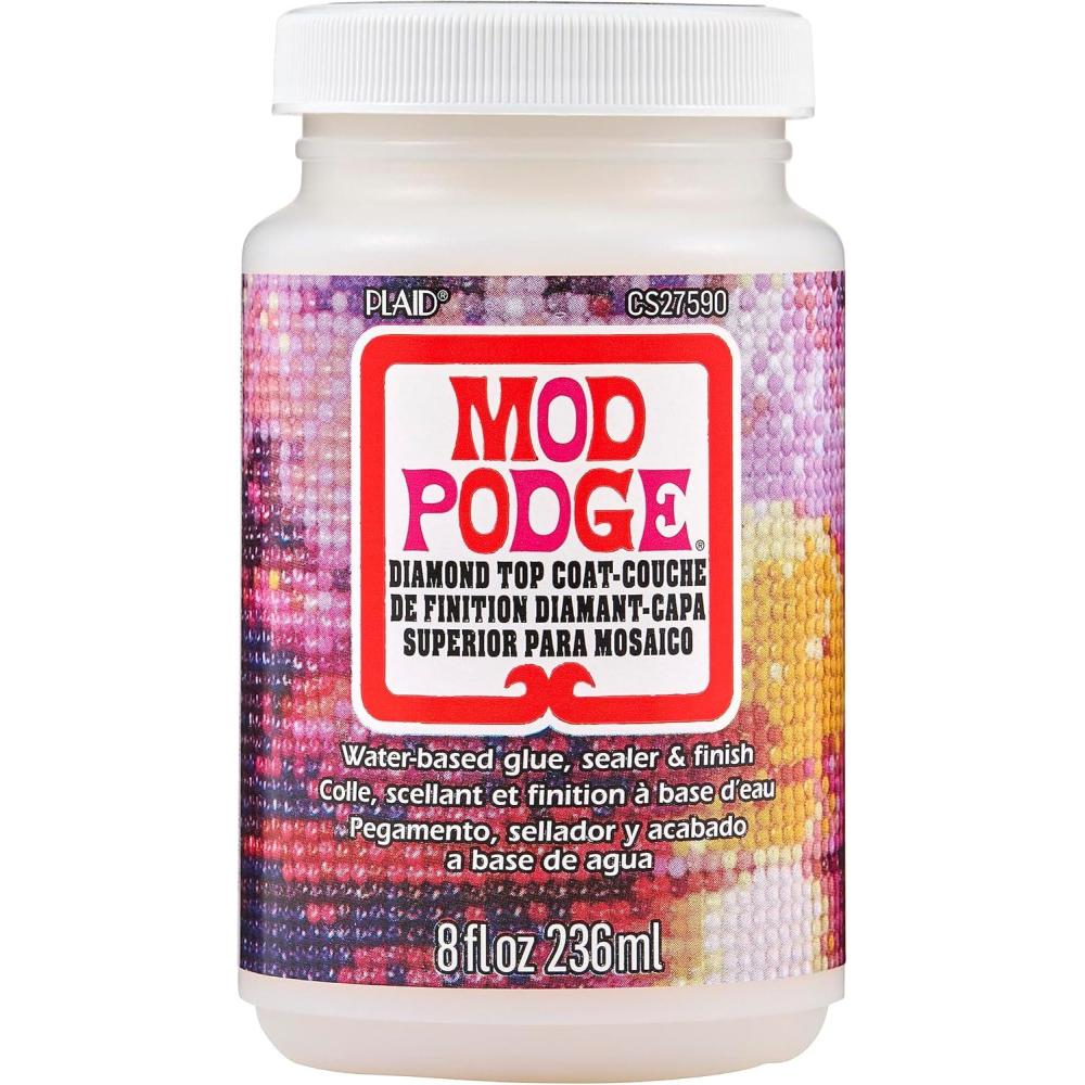 image:imageMod Podge Diamond Top Coat Premium AllinOne Glue Sealer and Finish Perfect for Preserving Diamond Puzzle Arts and Crafts Projects CS27590
