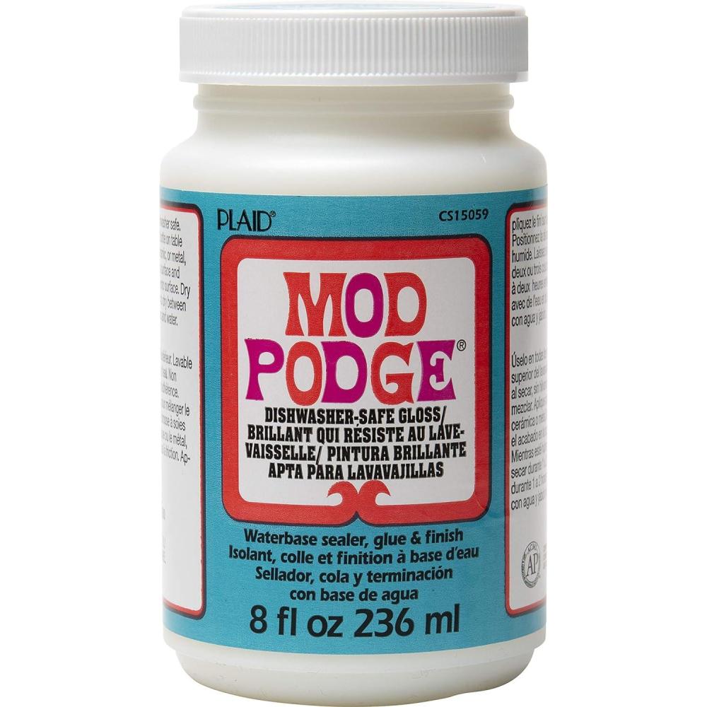 image:imageMod Podge Dishwasher Safe Waterbased Sealer Glue and Finish 8Ounce CS15059 Gloss 8 OunceClear