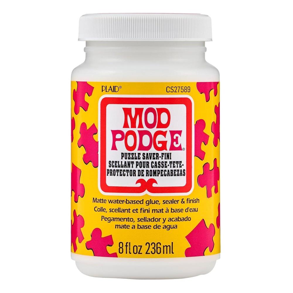 image:imageMod Podge Puzzle Saver Premium Matte AllinOne Glue Sealer and Finish 8 fl oz CS27589Puzzle Saver
