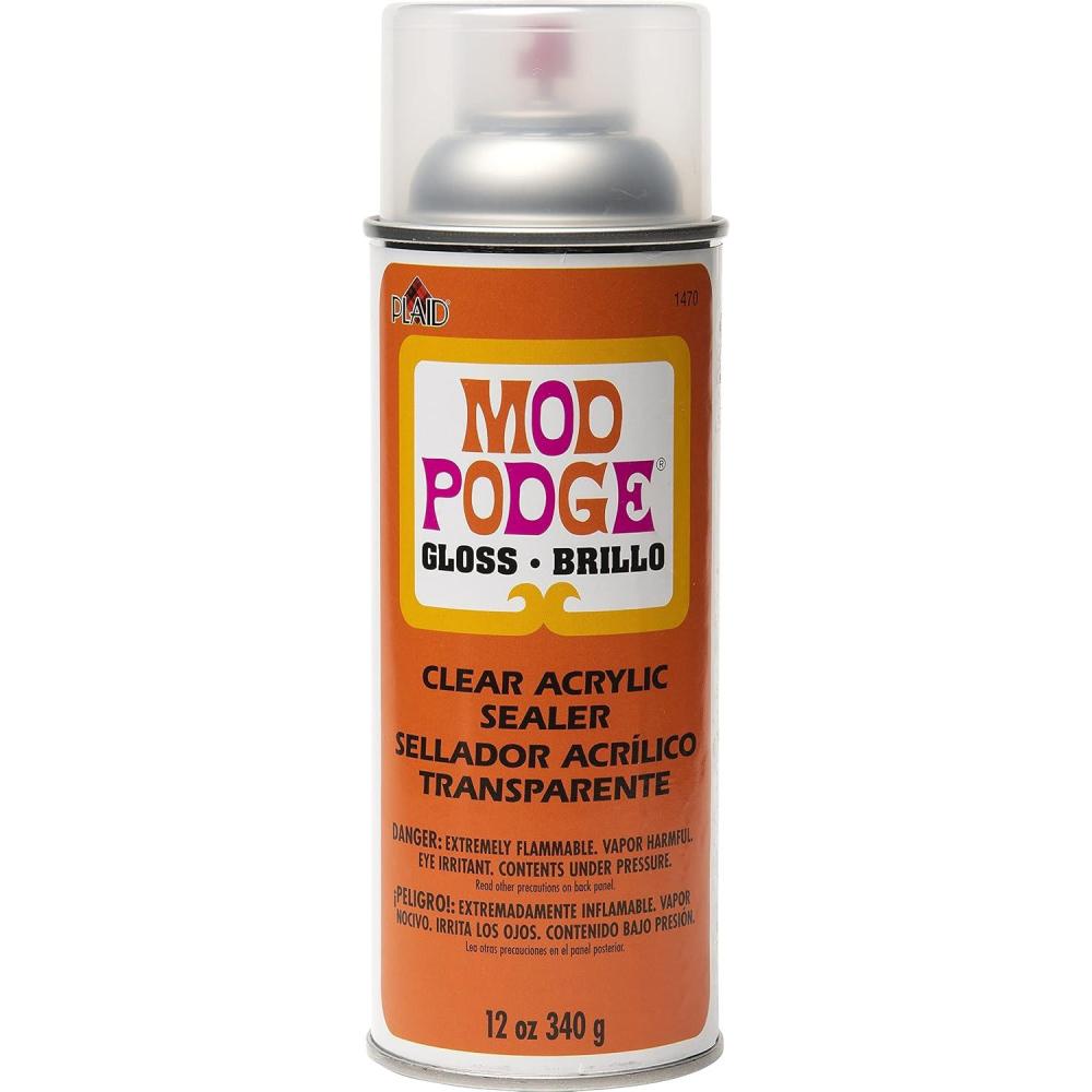 image:imageMod Podge Spray Acrylic Sealer that is Specifically Formulated to Seal Craft Projects Dries Crystal Clear is NonYellowing NoRun and Quick Drying 12 ounce Gloss1