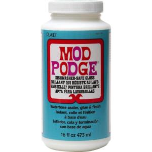 Mod Podge Dishwasher Safe Waterbase Sealer, Glue and Finish (16-Ounce), CS25139 Gloss(16 Ounce)