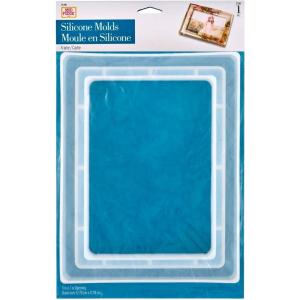 Mod Podge Silicone Resin Mold, Clear Silicone Casting Mold Frame with 5″ x 7″ Opening for Epoxy Resin, Craft Supplies for DIY Resin Arts and Crafts Projects, 27581