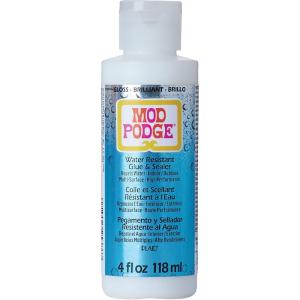 Mod Podge Water Resistant Glue and Sealer, 4 fl oz Premium Acrylic Craft Sealer, Perfect for Easy to Apply DIY Arts and Crafts, CS25386