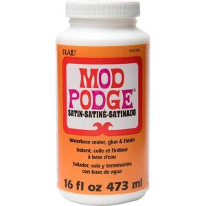 Mod Podge Waterbase Sealer, Glue and Finish, Satin, 16 Ounce