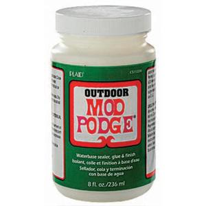 Mod Podge Waterbase Sealer, Glue and Finish for Outdoor (8-Ounce), CS11220 Clear Finish(8 ounce)
