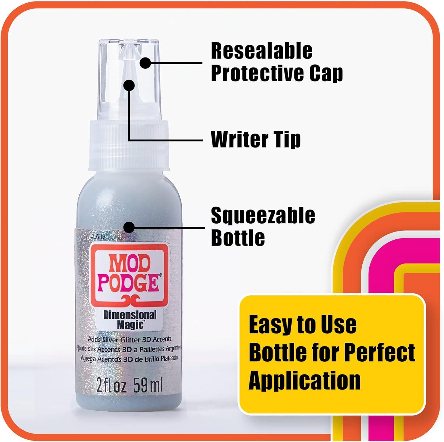 image:imageMod Podge CS11331 Glitter Dimensional Magic 2 oz SilverSilver