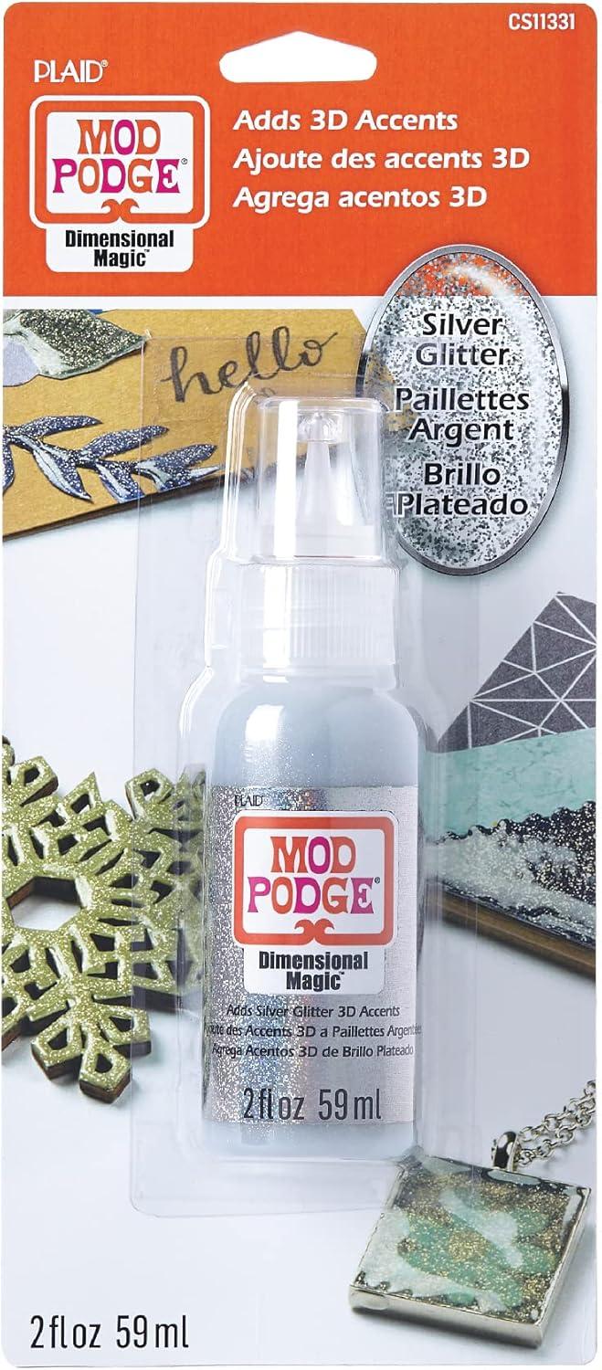 image:imageMod Podge CS11331 Glitter Dimensional Magic 2 oz SilverSilver