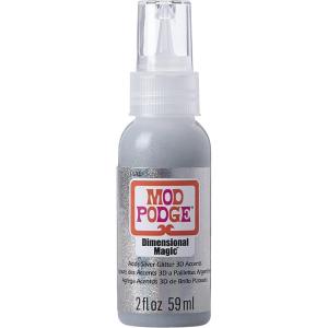 Mod Podge CS11331 Glitter Dimensional Magic, 2 oz, Silver(Silver)