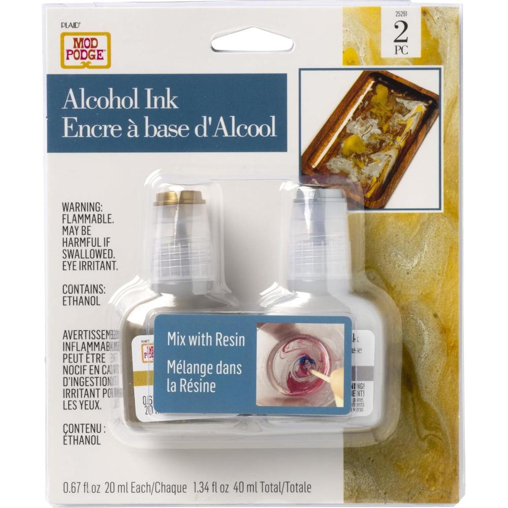 image:imageMod Podge Metallics Alcohol Set of 2 67 fl oz 20 ml Kit DIY Epoxy Resin Ink Supplies for Arts and Crafts 25291