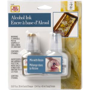 Mod Podge, Metallics Alcohol Set of 2 .67 fl oz / 20 ml Kit, DIY Epoxy Resin Ink Supplies for Arts and Crafts, 25291