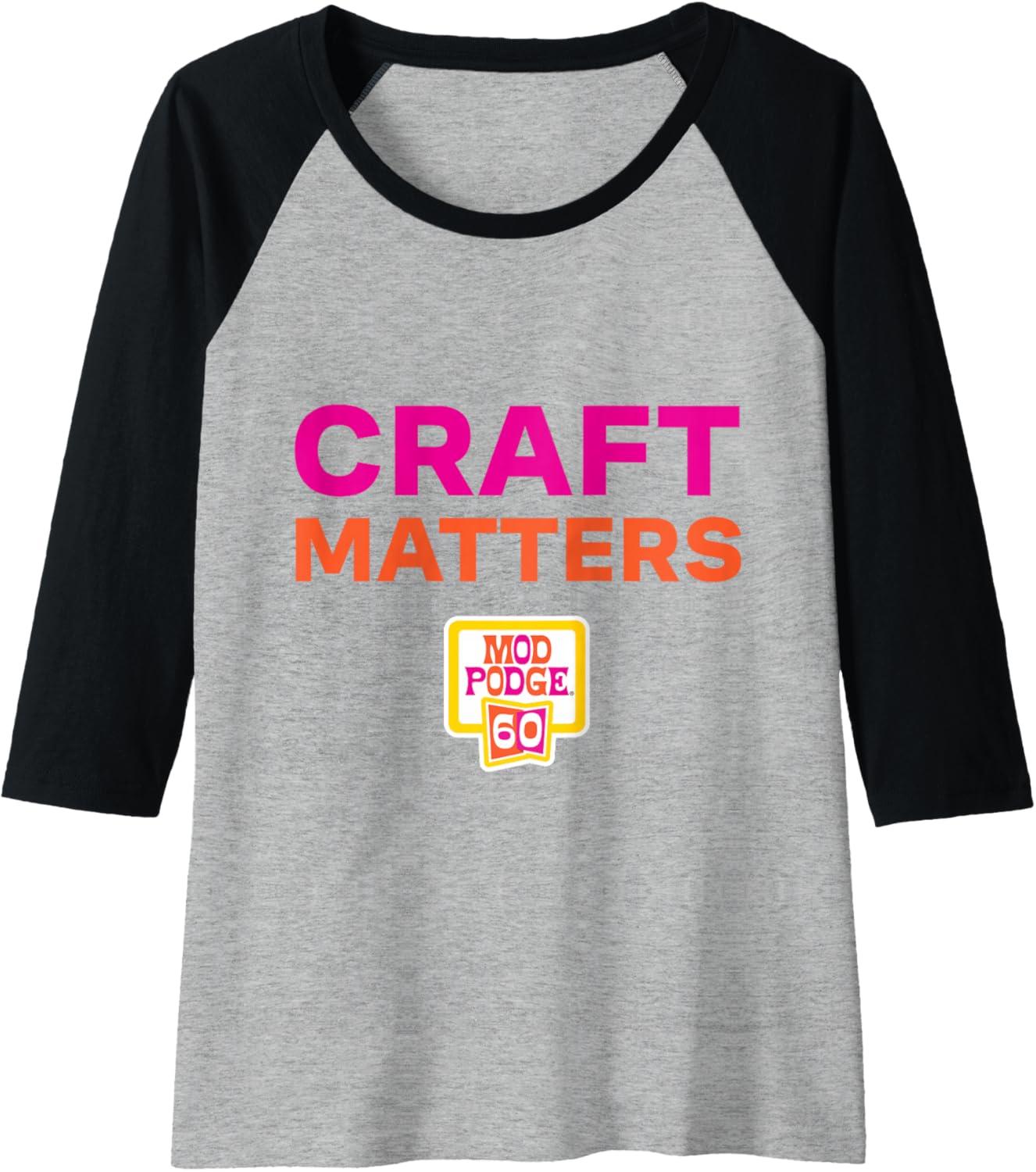 image:imageCraft Matters Raglan Baseball TeeBlackAthletic Heather