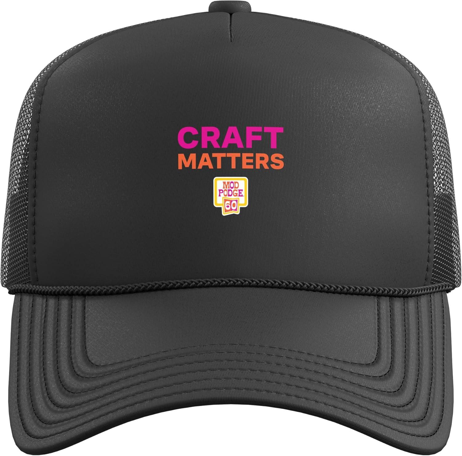 image:imageCraft Matters Trucker Hat with Adjustable Mesh BackBlack