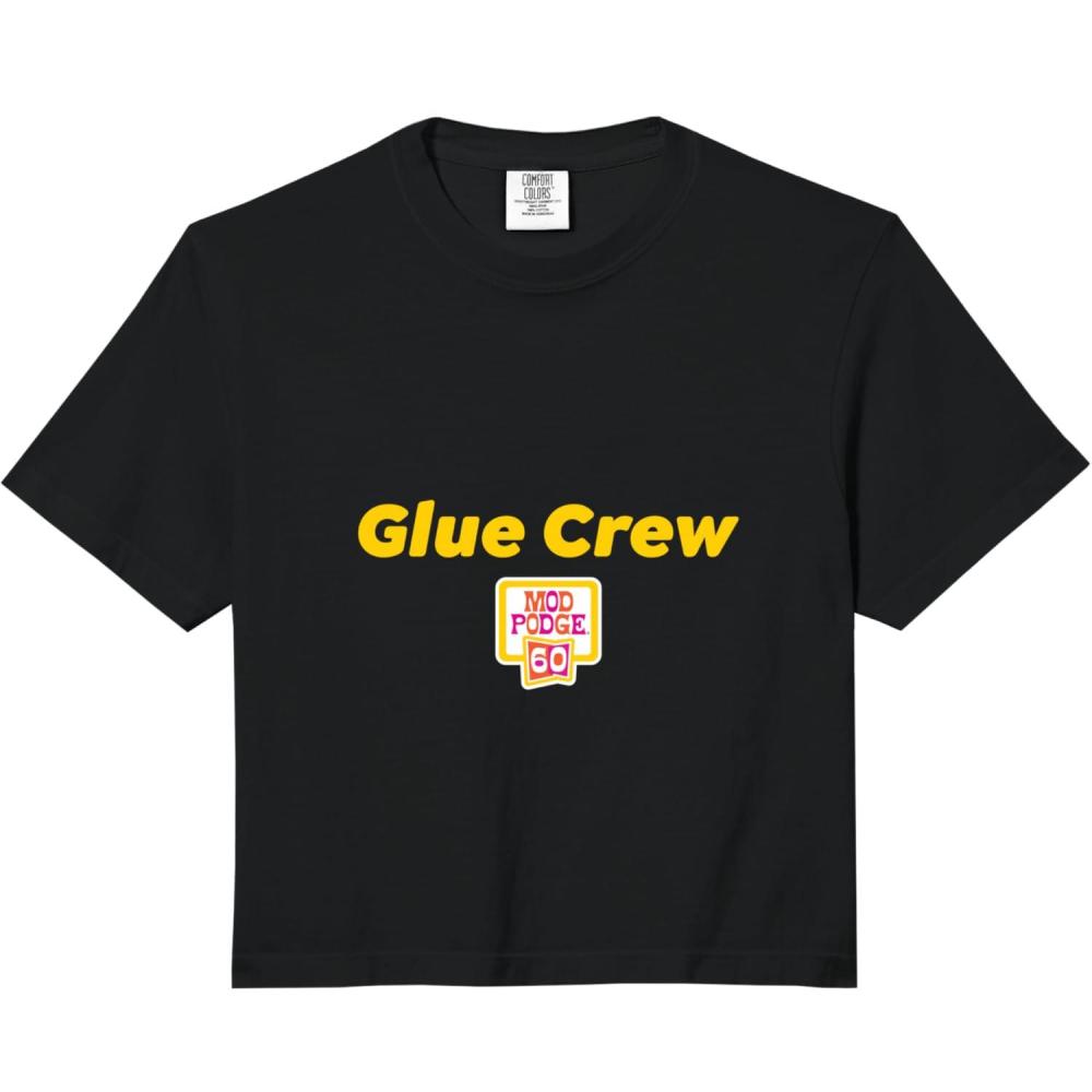 image:imageGlue Crew Comfort Colors Crop TopBlack