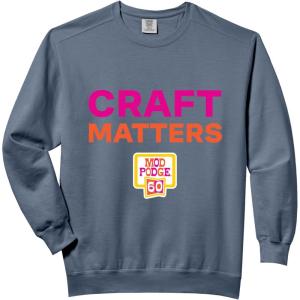 Craft Matters Comfort Colors Adult Sweatshirt(Blue Jean)