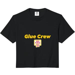 Glue Crew Comfort Colors Crop Top(Black)