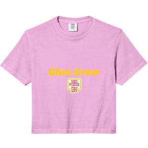 Glue Crew Comfort Colors Crop Top(Rose Quartz)